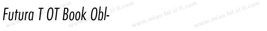 Futura T OT Book Obl字体转换